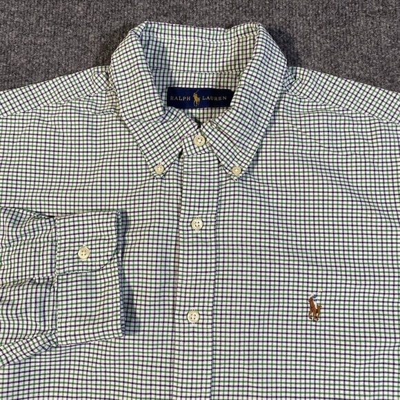 Ralph Lauren Other - Ralph Lauren Check Pattern Long Sleeve Button Shirt Mens XL Preppy Flesh Pony